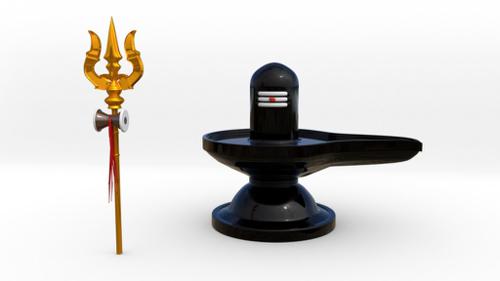 Shiva lingam with soolam preview image